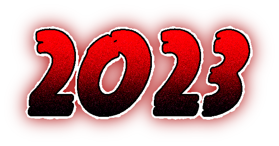 2023 Text PNG File HD