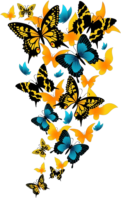 Page 72 Butterfly Wallpaper Kisses Vector Flying Butterfly Group Png Butterfly Transparent Png png