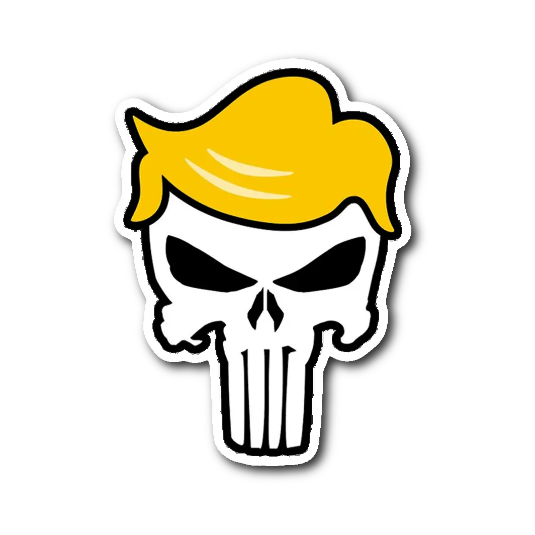 Trump Punisher Sticker Trump Punisher Svg Clipart Full Trump Punisher Logo Png Punisher Png