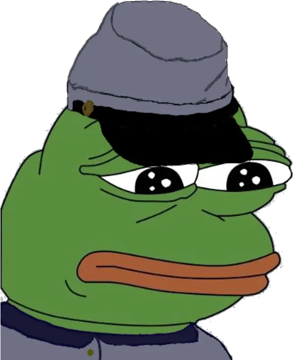 Feels Bad Man Sad Frog Sad Memes Face Png Nazi Hat Transparent