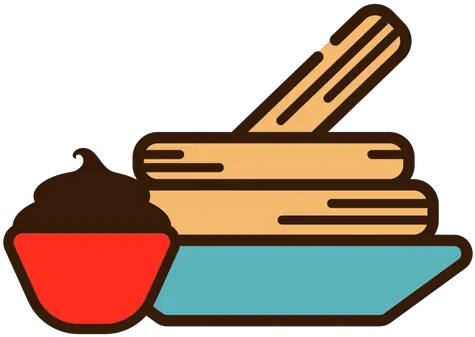 Churros And Chocolate Icon Transparent Png U0026 Svg Vector Churros And Chocolate Icon Chocolate Icon