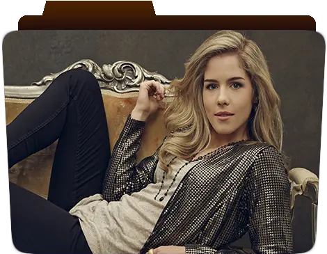 Creative Folders Cfofficial7 Twitter Emily Bett Rickards Wallpaper Hd Png Dark Blue Folder Icon