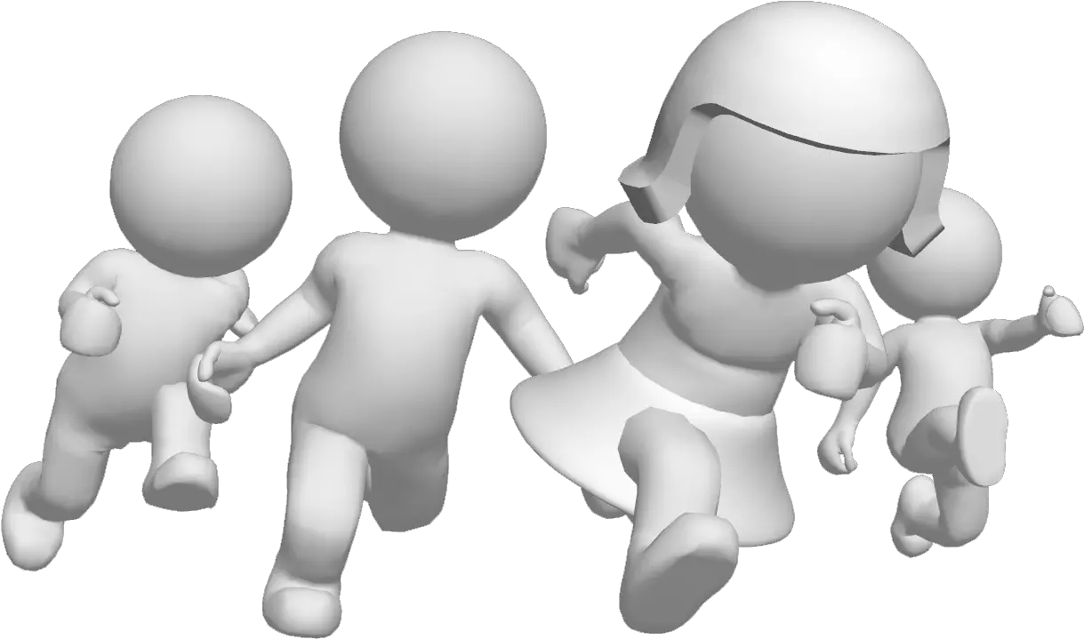 Download 3d People Run Png 3d White Man Png Run Png
