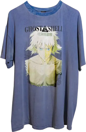1995 Ghost In The Shell Suede Collar T Shirt U2014 Gens Sauvages Png Ghost In The Shell Png