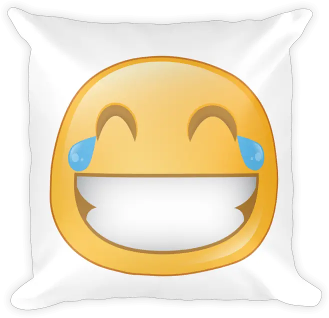 Download Expressive Laughing Square Stuffed Pillow Face Cushion Png Laugh Cry Emoji Png