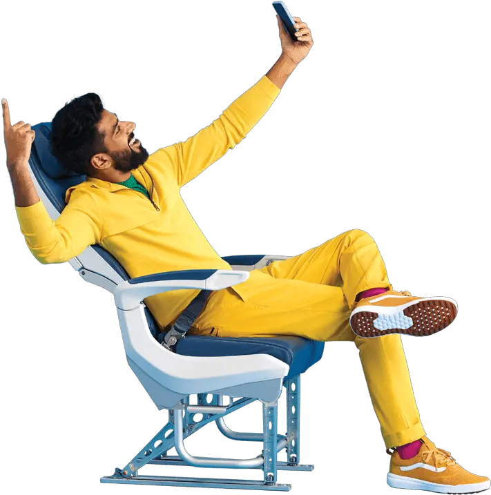 Introducing Our All New Airbus A321neolr Sitting Png Person Sitting In Chair Back View Png