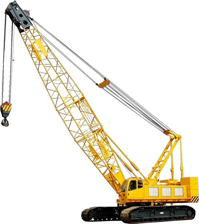 Download Hd Crawler Crane Transparent Png Image Nicepngcom 100 Ton Crawler Crane Crane Png