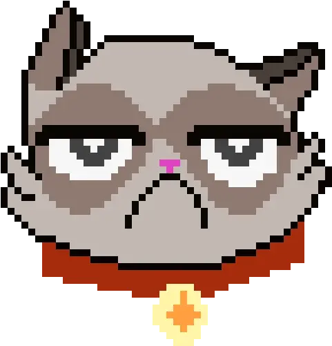 Pixel Art Grumpy Cat Clipart Grumpy Cat Pixel Art Png Angry Cat Png