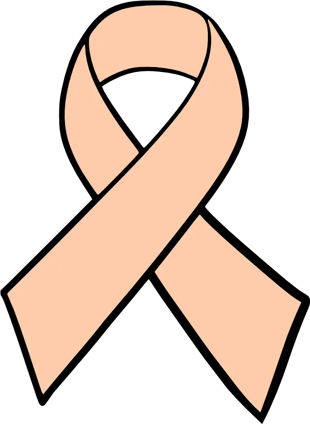 Download Lung Cancer Ribbon Png Breast Cancer Ribbon Peach Color Cancer Ribbon Lung Png