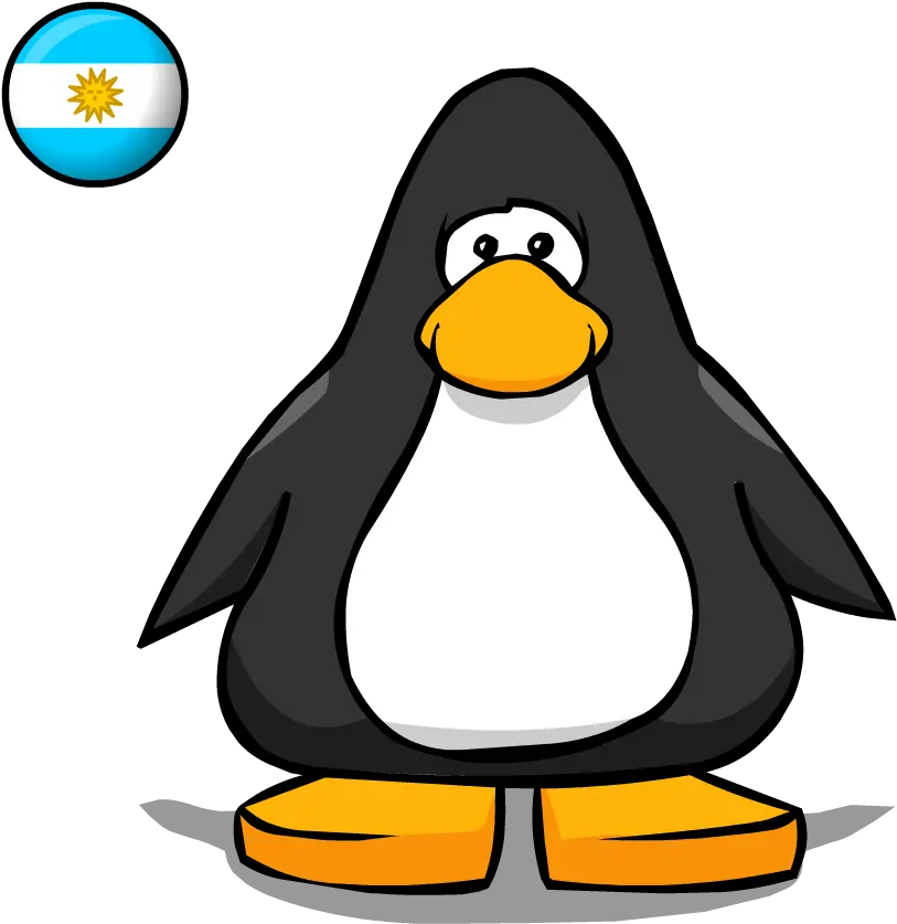 Download Argentina Flag Pc Club Penguin Mini Sombrero Penguin With A Horn Png Argentina Flag Png