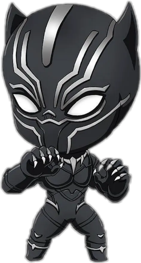 Blackpanther Marvel Chibi Sticker By Mallau Chibi Black Panther Drawing Png Black Panther Head Png