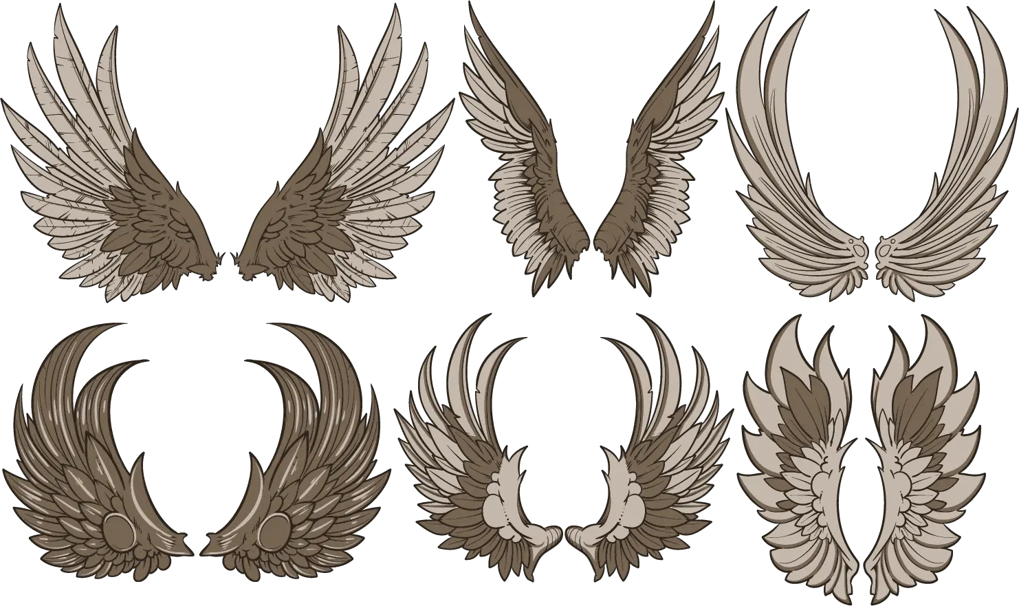 Angel Wing Drawing Png