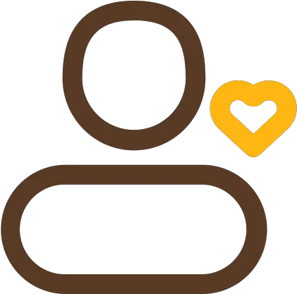 Love User Person Heart Free Icon Of Yellow Tools Persona Corazon Png Love Heart Icon