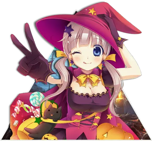 Anime Halloween Girls Posted Halloween Anime Girls Png Anime Halloween Icon