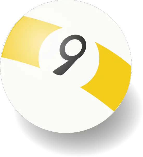 Vector Illustration Of Billiard Ball Number 9 Free Svg Clip Art Png Number 9 Png