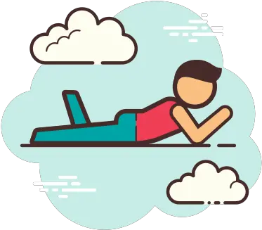 Person Laying App Store Icon Clouds Png Person Laying Down Icon