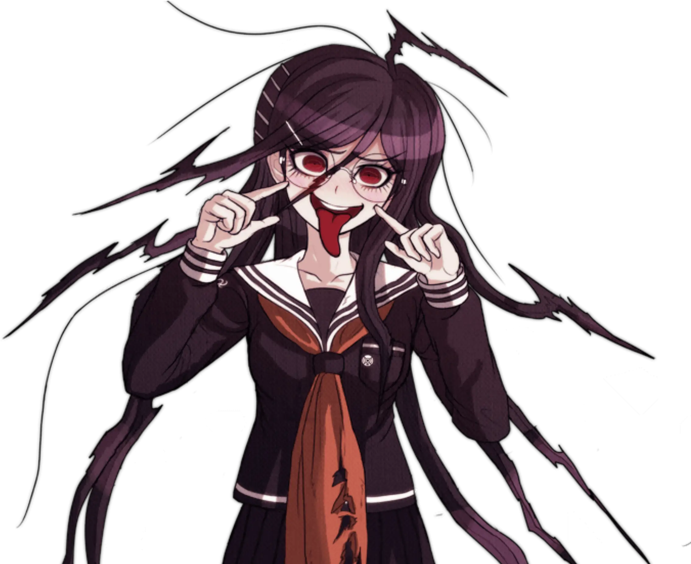 Freetoedit Danganronpa 334008019008203 By Tokomaruwu Genocide Jack Sprites Png Toko Fukawa Icon