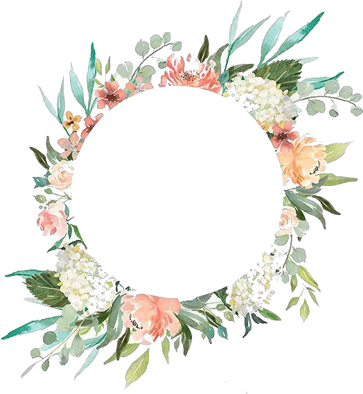 Watercolor Wreath Flower Transparent Transparent Floral Watercolor Wreath Png Flower Wreath Png