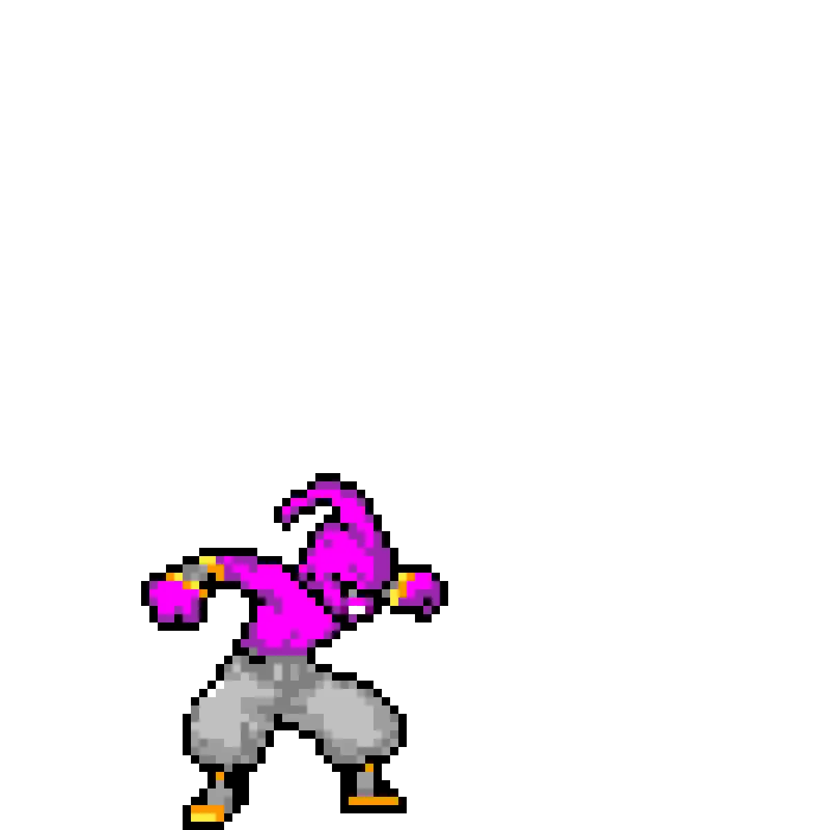 Kid Buu Pixel Art Transparent Png Image Dragon Ball Sangoku Pixel Art Kid Buu Png