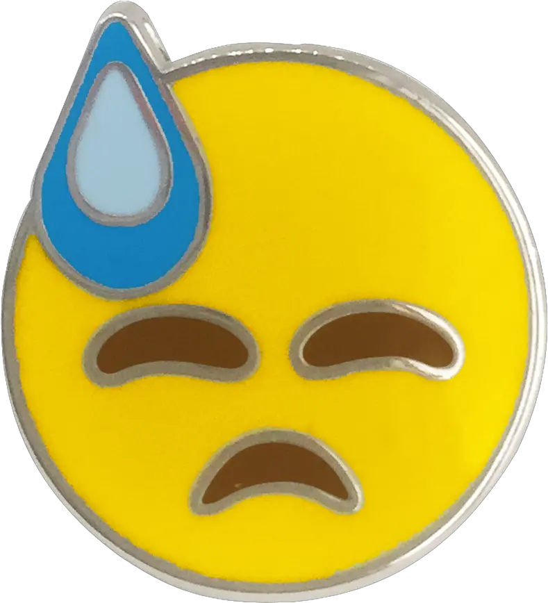 Download Cold Sweat Emoji Pin Ducatis Pizzeria Trattoria Png Sweat Emoji Png