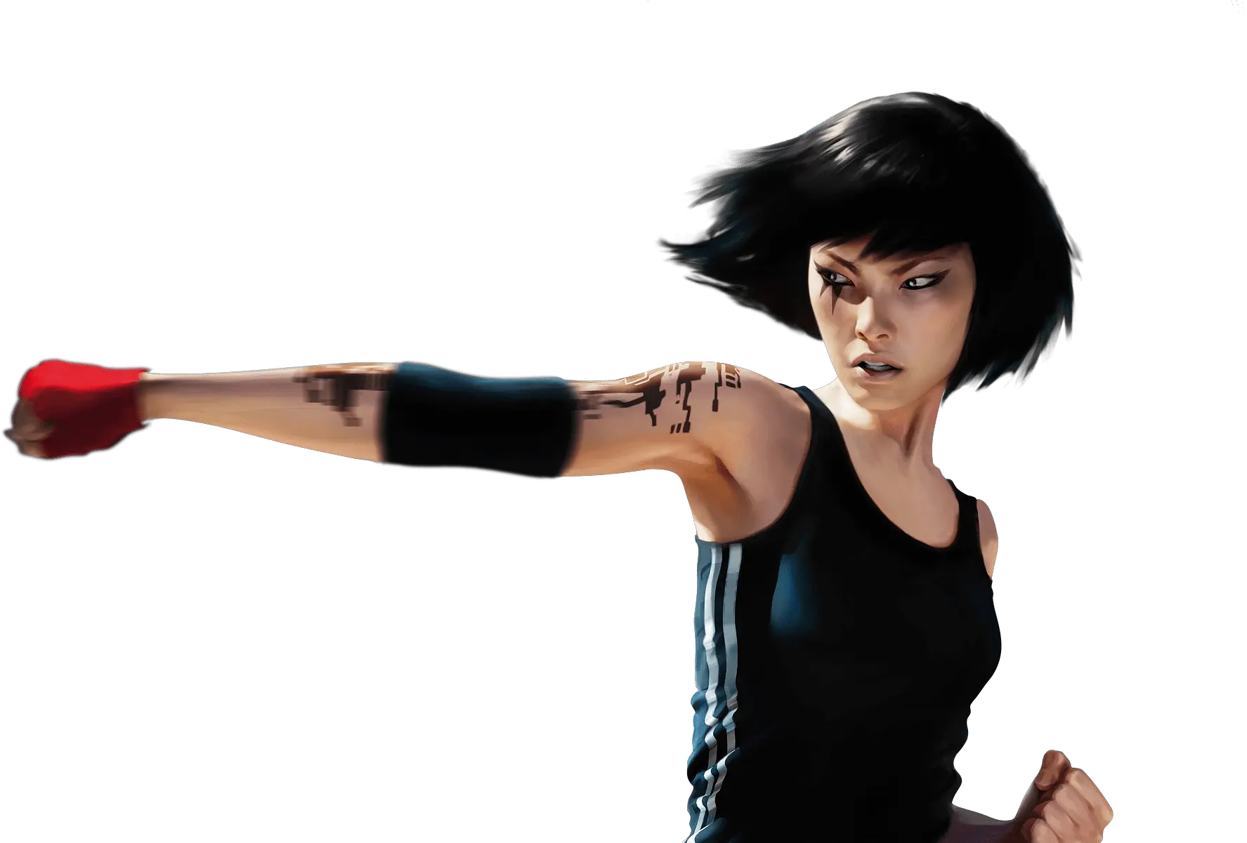 Mirrors Edge Punch Transparent Png Faith Connors Mirrors Edge 1 Edge Png