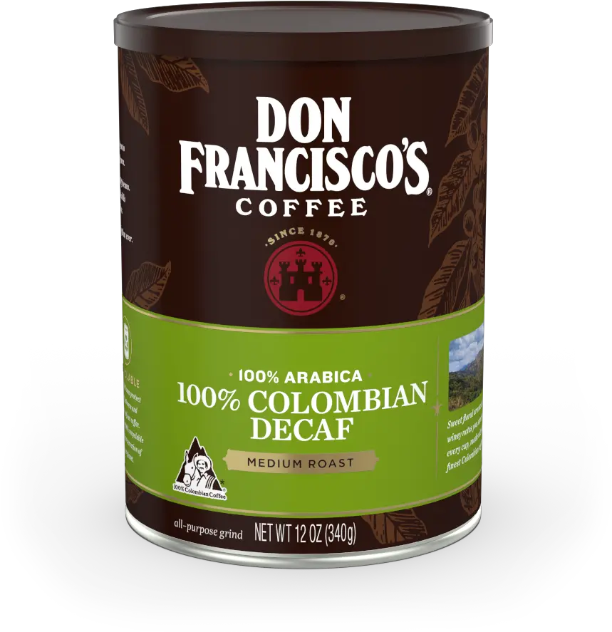 Decaf 100 Colombian Coffee Can Decaf Colombian Coffee Png Colombia Png