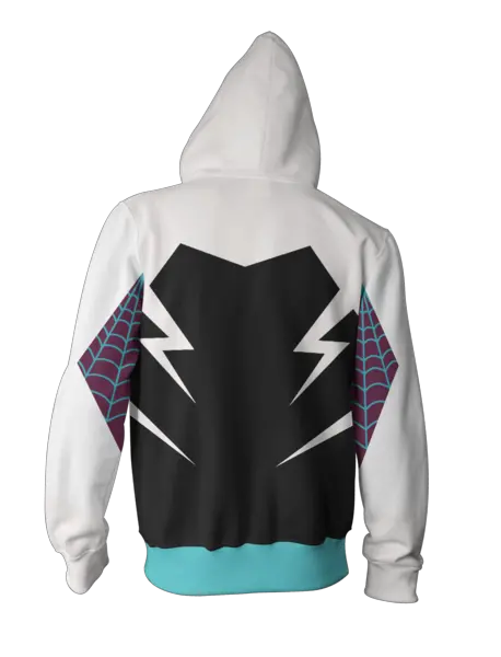 Spider Gwen Hoodie Mirio Togata T Shirt Full Size Png Hoodie Spider Gwen Png