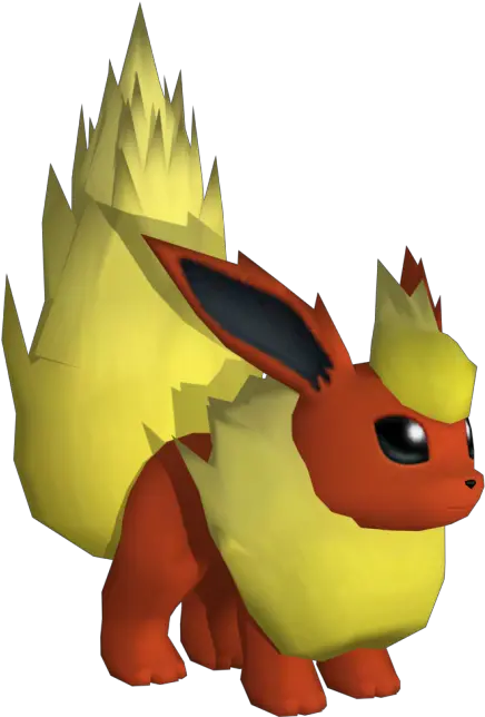 Wii Poképark 2 Wonders Beyond 136 Flareon The Cartoon Png Flareon Png