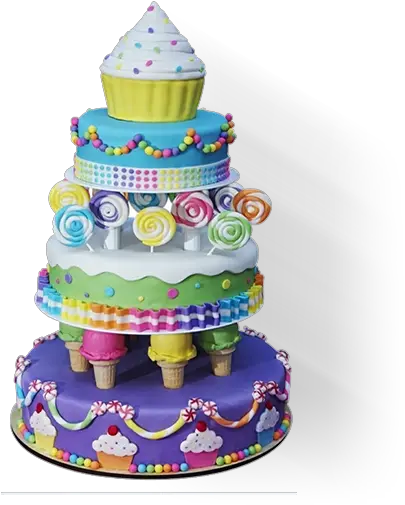 Custom Birthday Cakes In Nyc Delivery Available Candyland Birthday Cake Png Happy Birthday Cake Png