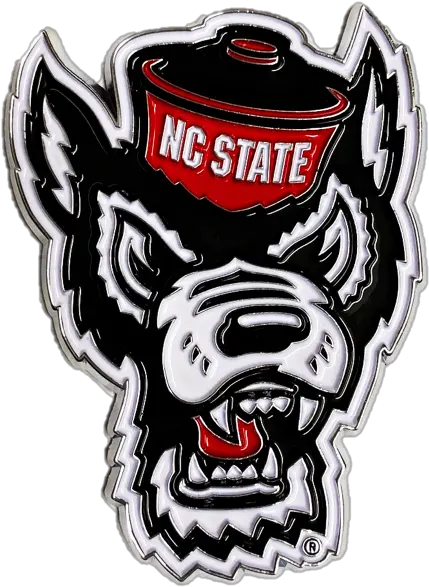Nc State Wolfpack Wolfhead Colored Nc State University Mascot Png Wolf Head Logo