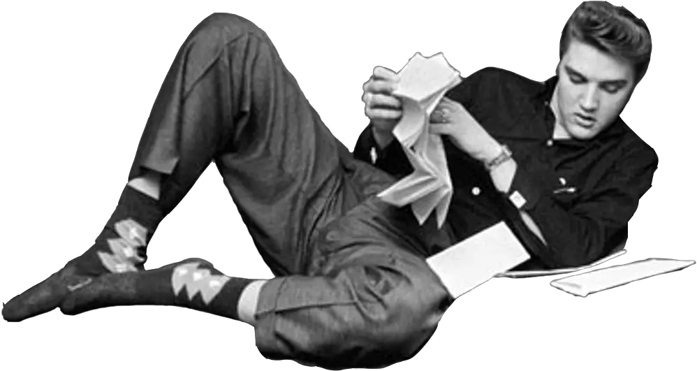 Elvis Png 2 Image Person Reading Png Elvis Png