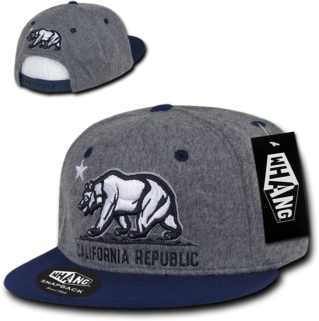 Download Whang Melton Cali Bear California Republic Snapback Hat Png Hats Png