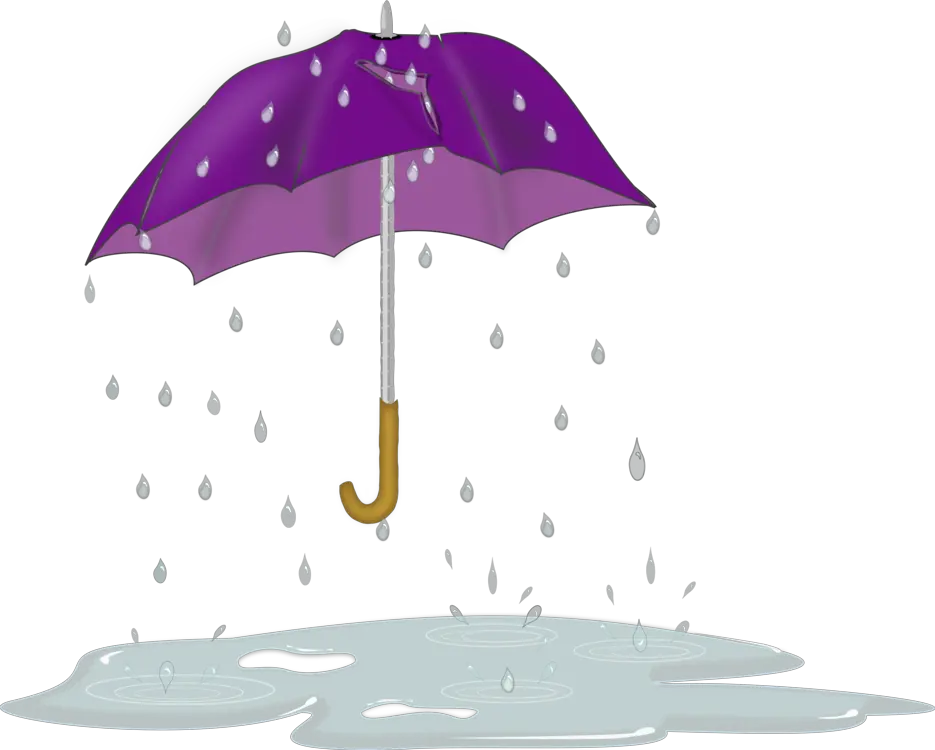 Puddle Umbrella Drips Rain And Umbrella Png Drips Png