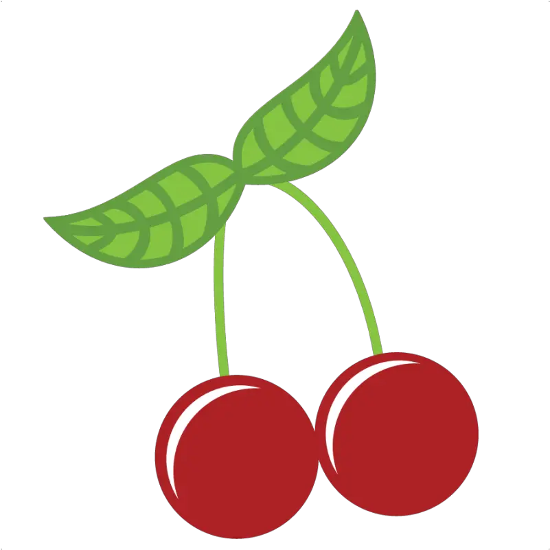 Library Of Cherries And Apple Graphic Black White Cherry Cute Clip Art Png Cherries Png