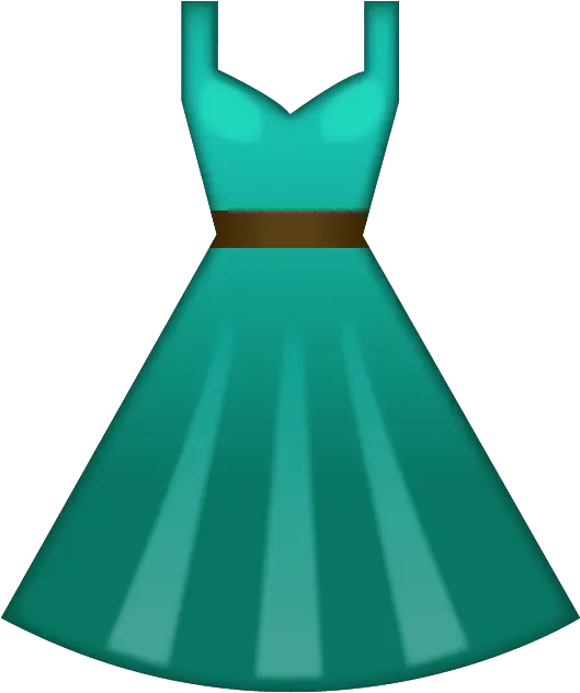 Download Green Dress Emoji Icon Emoji Dress Png Dress Png