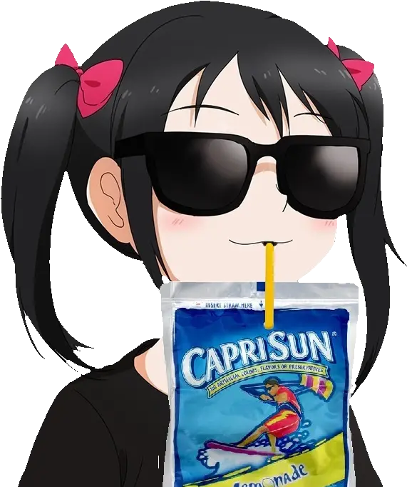 Neckbeard Png Nico Yazawa With Sunglasses Capri Sun Png