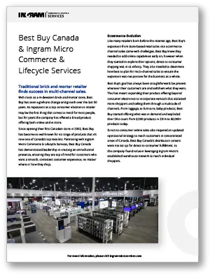 Case Study Best Buy Canada Ingram Micro Services Brochure Png Best Buy Logo Png