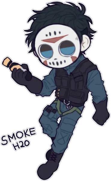 Rainbow Six Siege R6s Youtuber H2o Rainbow Six Siege Cartoon Png Rainbow Smoke Png