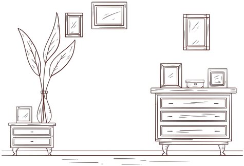 Transparent Png Svg Vector File Hand Drawn Living Room Living Room Png