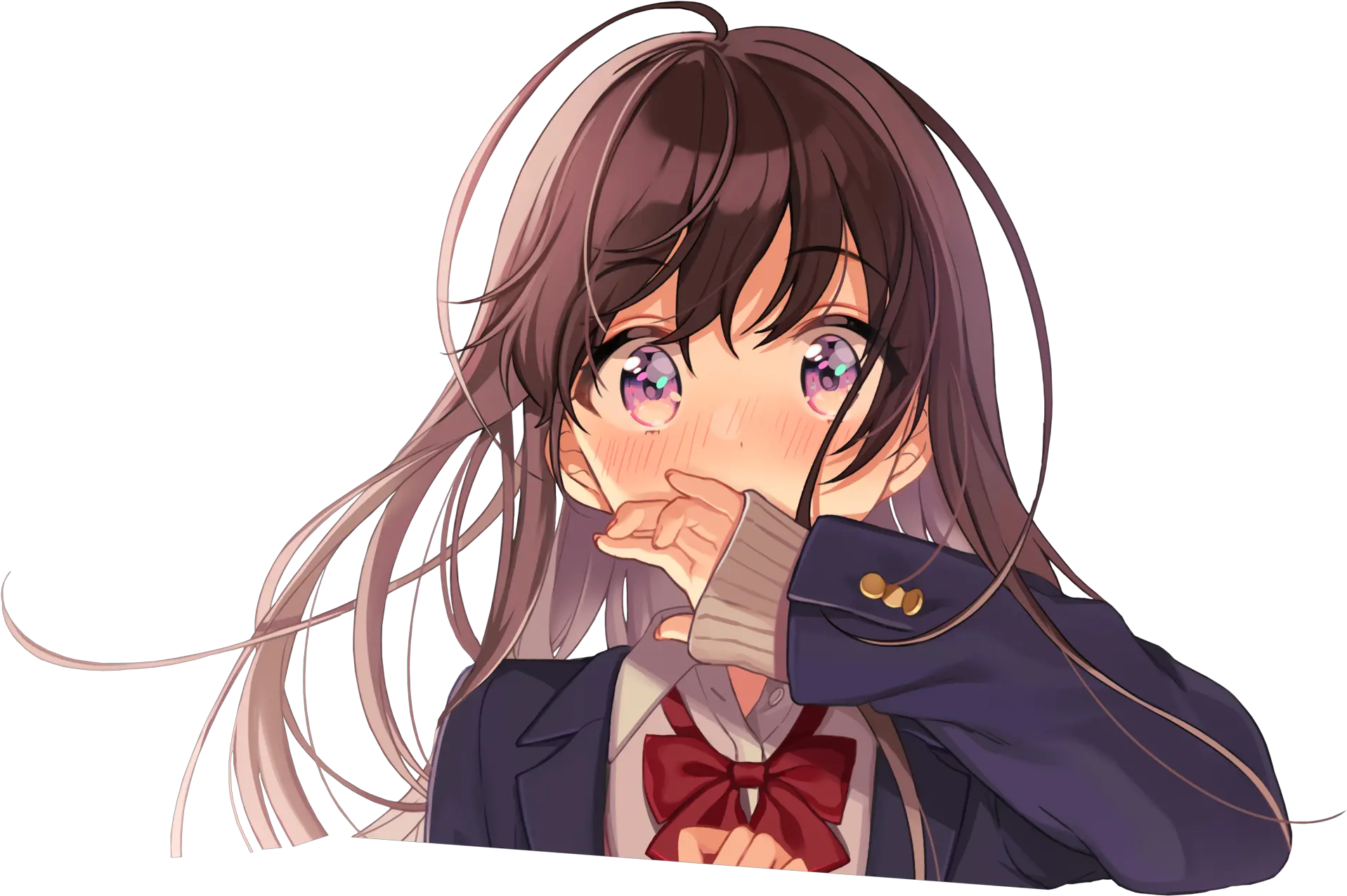 Story Download Posted Transparent Confused Anime Girl Png Monika Png