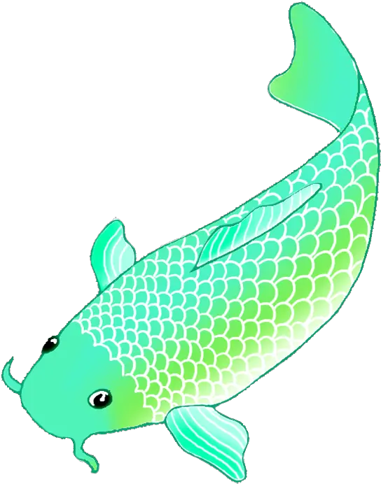 Koi Carp Clipart Transparent Koi Fish Gif Png Full Size Green Koi Fish Drawing Koi Fish Png