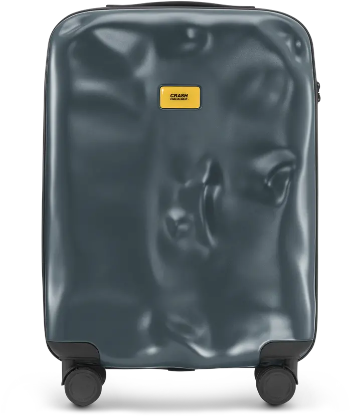Icon Dark Grey Cabin Crash Baggage Cabin Png Airport Luggage Polycarbonate Collection Icon Spinner