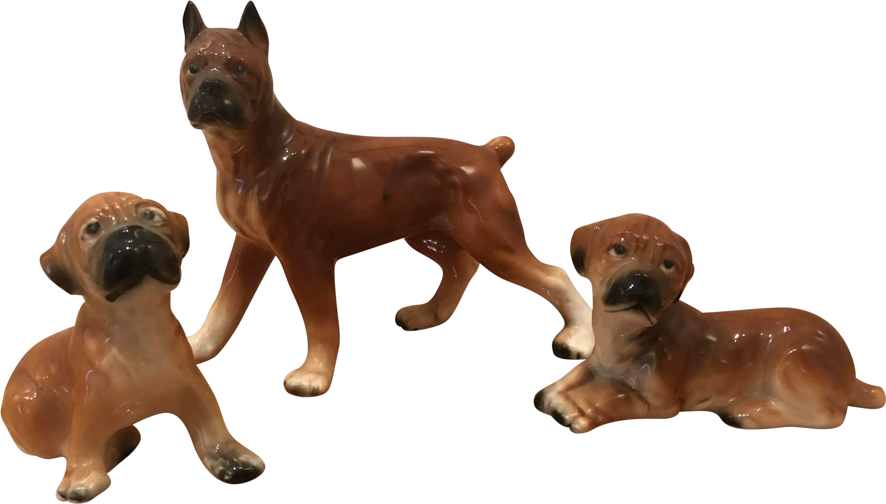 Download Vintage Boxer Dog Figurines Boxer Png Image With Boxer Boxer Png