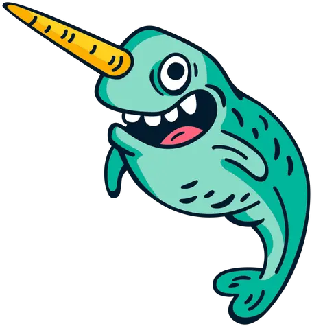Narwhal Logo Template Editable Design Fish Png Narwhal Icon