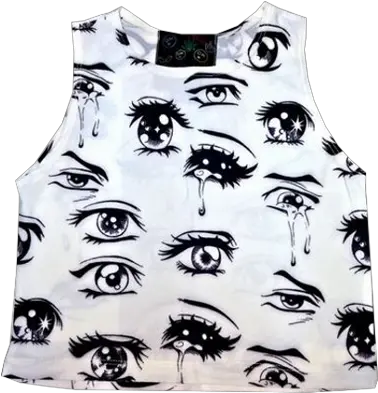 Anime Eyes Crop Top Sold By Cutexzp Anime Eye Crop Top Png Anime Eyes Transparent