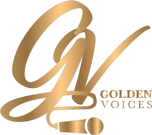 Golden Voices Llc Logo Voice Gold Png Google Voice Logo