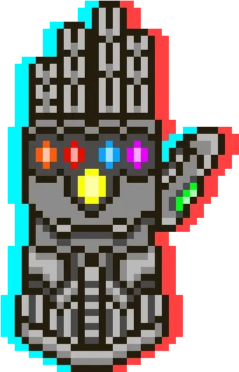 Tik Tok Gauntlet Infinity Gauntlet Pixel Art Png Tik Tok Png