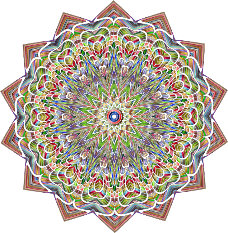 Textilekaleidoscopemandala Png Clipart Royalty Free Svg Drawing Mandala Vector Png