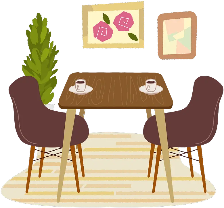 Cafe Table And Chairs Clipart Chair Table Clipart Png Cafe Table Png