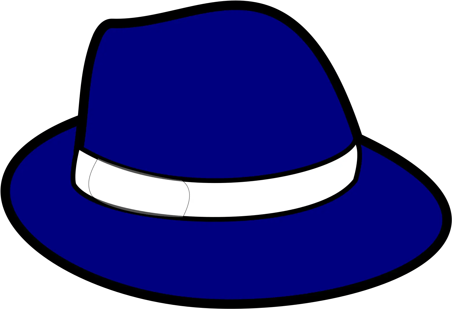 Blue Hat Svg Vector Clip Art Svg Clipart Fedora Hat Clip Art Png Hat Clipart Png